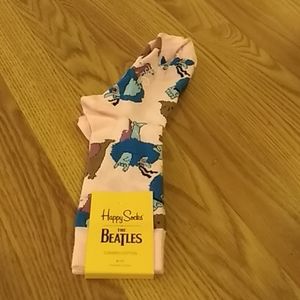 Pink Beatles novelty socks